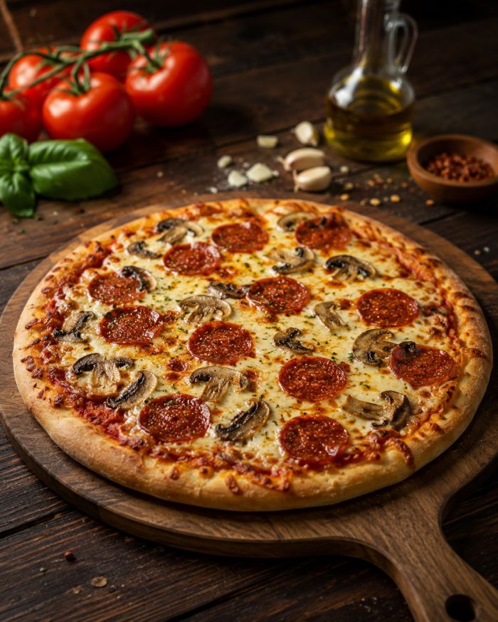 Freshly Baked Pizzas Served at Spice Village Airdrie