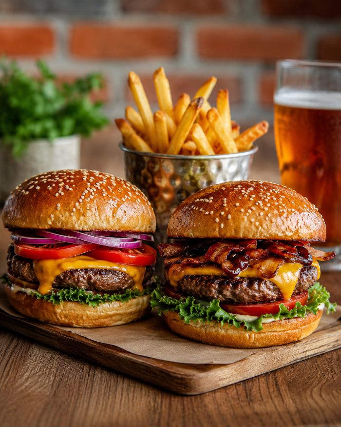 Juicy Burgers Served at Spice Village Airdrie 
