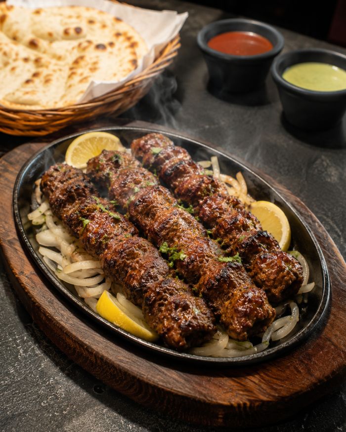 Sizzling Kebabs Served at Spice Village Airdrie 